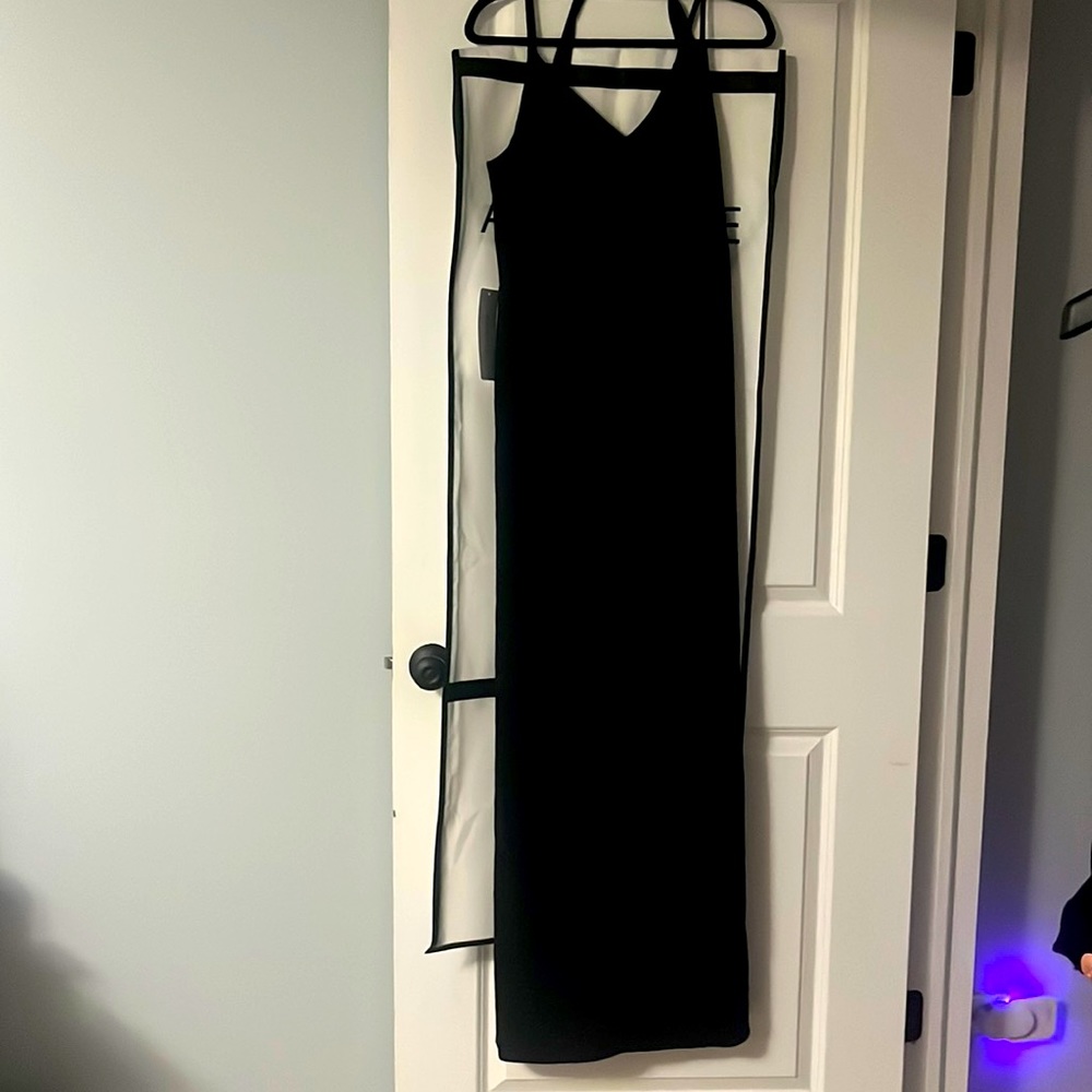 Black Floor Length Azazie Dress